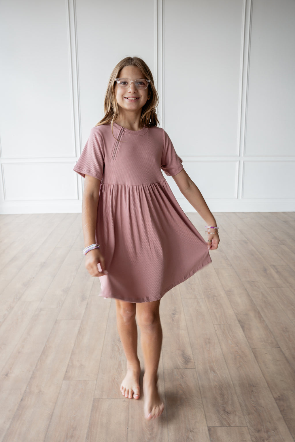 Girls' Adaptive Dress with Chest port Access | Hattie and Thomas