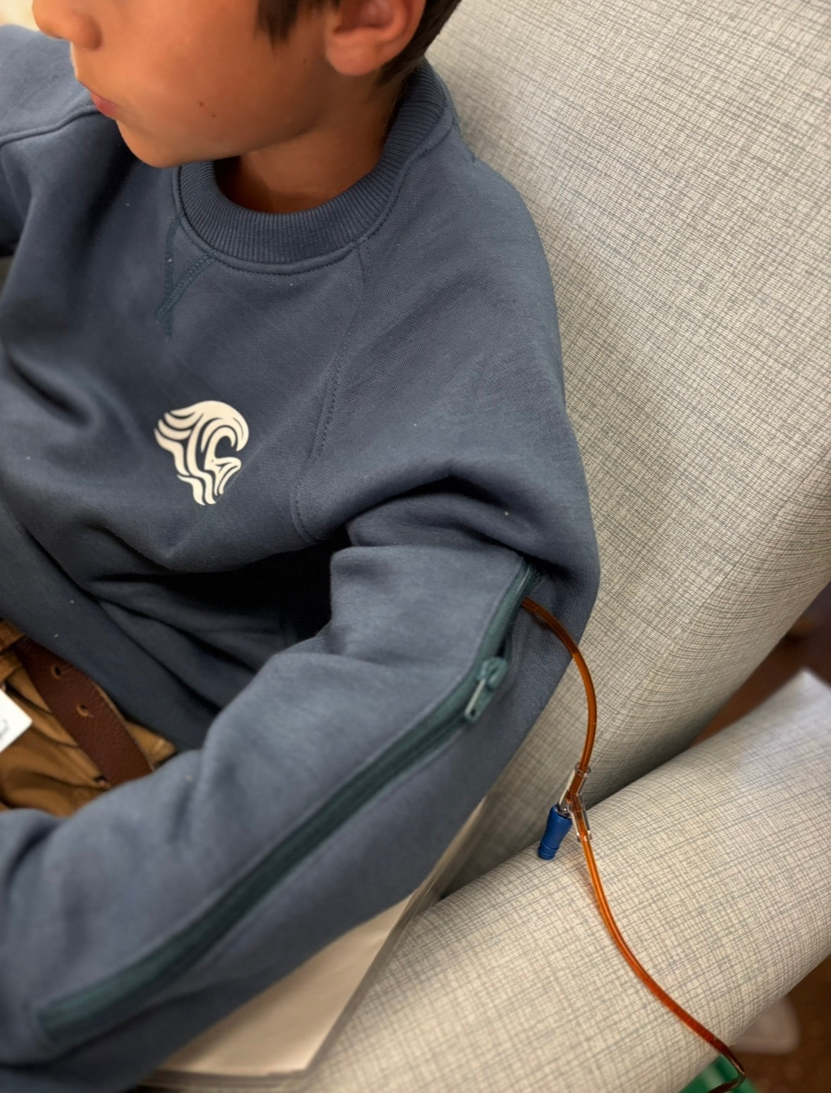 Surf Adaptive Kids Sweatshirt with IV Access